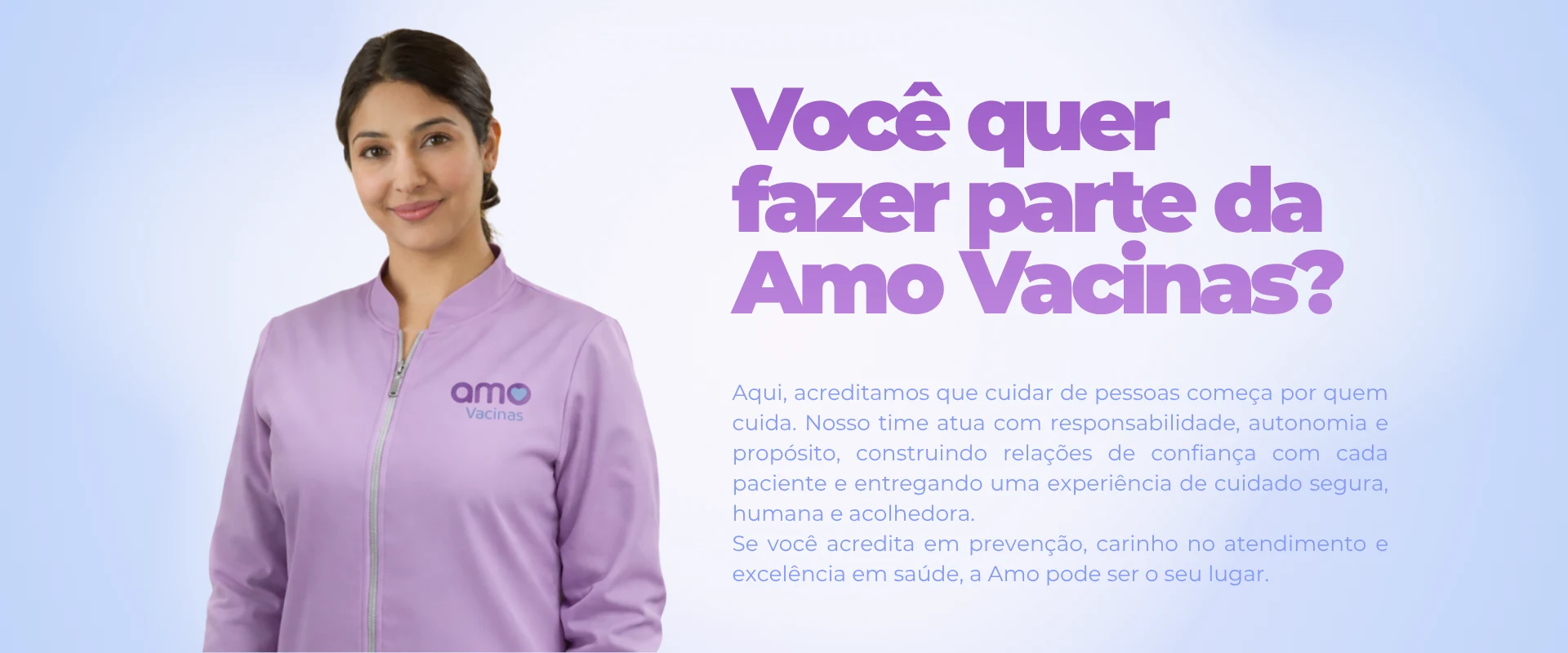 Você quer fazer parte da Amo Vacinas?
